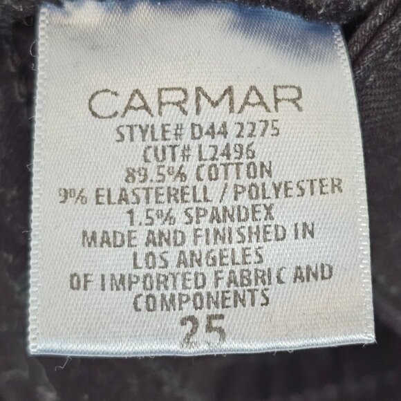 Womens 25 Black Distressed Denim Short Shorts Summer Whimsigoth Festival Rocker - Picture 10 of 11